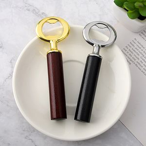 New beer bottle opener Zinc alloy nut wooden handle Bottle opener wedding return small gift