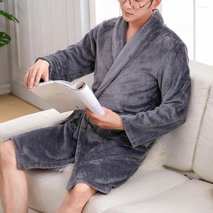 Men's Sleepwear Lowar Super Soft elegante e elegante colarinho de colarinho camisola de peito de banheira de roupão de banho para el