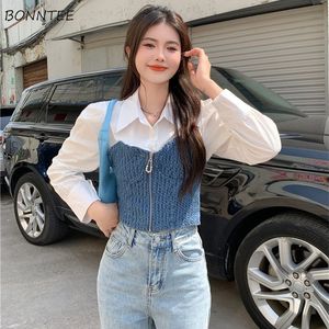 Women's Blouses Shirt Zipper Casual Slim All match Preppy Style Retro Sweet Daily Ladies Harajuku Holiday Light Soft Ins Blusas 230428