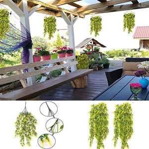 Decorative Flowers Lavender Artificial Flower Party Decoration Wedding Wall Hanging Balcony Home Garden Dried Fake Decor