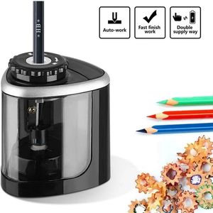 Pencil Sharpeners Tenwin Portable Electric/Manual 2 in 1 Automatic Kids Adults Auto Stationery 230428