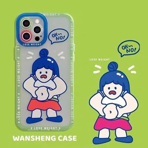 Custodia per iPhone 14 13 12 11 Pro Max X XS Mini cassa del telefono Cartoon fai da te Design Soft Cover shell