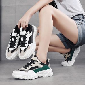 Tênis feminino feminino respirável sapatos de plataforma moda moda malha grossa de tênis de laço de tênis de tênis de tênis