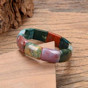 Cura de fios cor de pedra natural Bracelet Mulheres Mulheres Meditação Jóias de Cristal Ansiedade Bulks Bangles Yoga