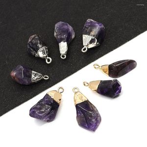 Pendant Necklaces Natural Stone Irregular Amethyst 10-28mm Fine Elegant For Making Jewelry DIY Necklace Earrings Bracelet Accessories