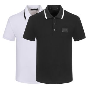 Projektant Ouzhan Bajia Casual Polo Shirt Men's Classic Solid Color Tb Alphabet Hafter Summer B T-shirt krótkie rękawy M-3xl-TBD