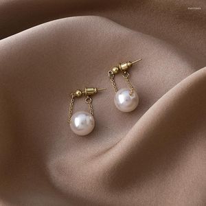 Dangle Earrings South Korea Fashion Elegant High Quality Pearl GIRL'S Gift Party Banquet WOMEN'S Jewelry