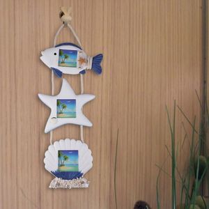 Novelty Items Modern Hanging Wooden Po Frames Romantic Sea Mediterranean Style Table Swinging Door Picture Home Decor Accessories Gi