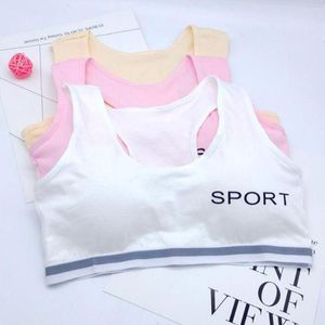 Yoga Outfit Letters Printing Sports Bra Lovely Girls Underwear Vest Children Cute Underclothes Sport Running Undies Seamless Tank Tops