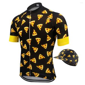 Jackets de corrida Classic Pro Men's Cycling Jersey Manga curta Ropa Ciclismo Hombre Team roupas MTB Bike Wear Caps Combinando