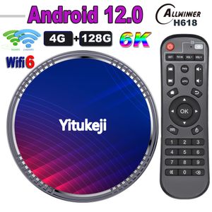 14PCS YITUKEJI Y8 ANDROID 12 TV BOX ALLWINNER H618 128GB 64GB 32GB 2GB16GBメディアプレーヤー2.4G 5G WIFI6 BT4.0 100M 6K OTA