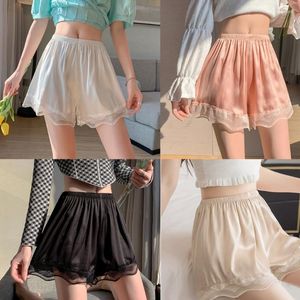 Women's Shorts Womens Lace Cute Multi-layers Loose Safety Panty Elastic Waist Underwear Pants