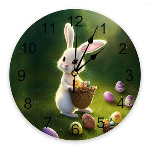 Zegary ścienne jajka wielkanocne zegarowy cyfr cyfrowy do domowej sypialni kuchnia dekoracja salonu