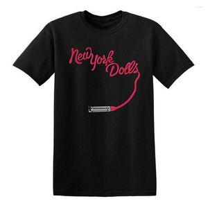 Men's T Shirts York Dolls Lipstick Logo T-shirt Tee Shirt Senaste stil för män Kvinnor Tshirt