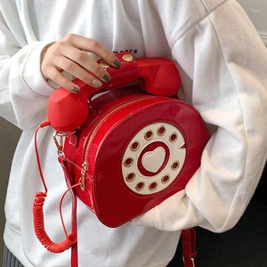 Akşam çantaları telefon şekli kadın omuz şeker rengi bayanlar rahat crossbody çanta patentli deri kadın küçük yuvarlak çanta çanta