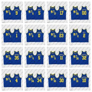 Golden State''warriors'men Curry Thompson 23 Green 35 Durant 9 Iguodala 30 Curry Royal Chinese Stephen Klay Draymond Kevin New Year''Nba''basketball Jerseys