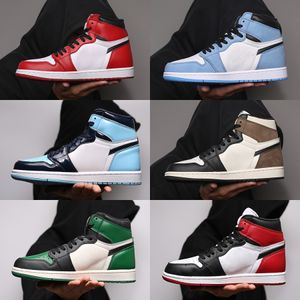 Buty do koszykówki 1 Jumpman 1s High Og Flat Sneakers Men Black Shadow Lost Found Four Royal Toe Dark Mocha University Blue Chicago Treners Buty sportowe na zewnątrz