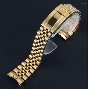 Watch Bands High Quality Stainless Steel Watchband Gold Silver Bracelet With Oyster Buckle 20mm For RX Perpetual Day-Date Datejust