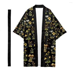 Ethnic Clothing Oversize Adult Short Sleeve Shirt 2023 Print Flower Daily Japanese Yukata Kimono Top Casual Unisex Haori Cardigan 6XL