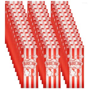 Gift Wrap 100 Pcs Popcorn Packaging Bag Snack Container Cups Bucket Food Holder Paper Concession Bags