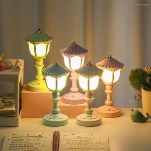 Table Lamps 5v 2w Retro Led Night Lights 400mah Battery 3-levles Dimming Usb Lamp Bedside Desk Light Room Decor