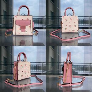 CBAG Evening Bags Leather Shoulder Designer Handbag Woman Ladies Totes Handväskor Purses Small Tote Fashion Brand Crossbody Pink Floral Heart Print 230207