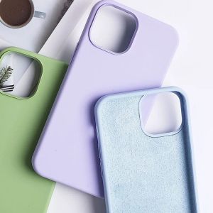 Silicone Phone Cases For iPhone 15 15pro 15plus 15 pro max 14 13 12 11 Pro Max Mini X XS XR 6 6s 7 8 Plus se Shockproof Back Cover
