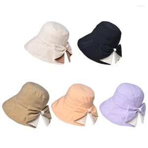 Berets Women Summer SunHat Outdoor UV-Protection Fishing Hat Wide Brim Foldable