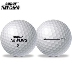 Golfbollar 10 datorer Golfbollar Super Ling Super Long Distance Soft Feel 3 -Stice Ball Soft Feel Ball For Professional Competition 230428