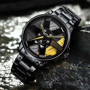 Wristwatches Men Watches Sports Military Wristwatch 2023 Fashion Casual 3D Sport Car Wheel Watch Male Clock Relogio Masculino