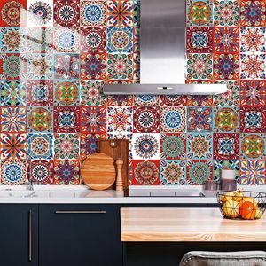 Adesivi murali Striscia colorata Piastrella Adesivo in PVC autoadesivo Cucina Doccia Bagno Veranda Mobili Decorazione della casa Arte Murale Sfondi