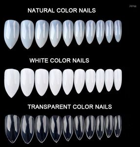 False Nails 600pcs Color Women Artificial Nail Tip Natural Transparent Whitey Acrylic Art Tips