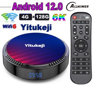 20pcs yitukeji y8 Android 12 TV Kutusu Allwinner H618 128GB 64GB 32GB 2GB16GB Medya Oyuncu 2.4G 5G WiFi6 BT4.0 100M 6K OTA