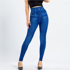 Treino de leggings femininos executando push up slim women hole impressão calça ascensão faux jeans jeans alta cintura calça elástica esportes de fitness esportes