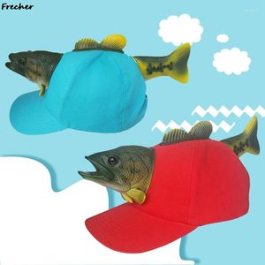 Ball Caps Simulation 3D Fish Hat Zoo Travel Children Adult Baseball Cap Family Outdoor Fishing Dolls Visors Adjustable Snapback Hats