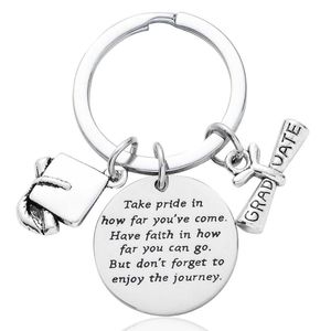 Keychains Graduation Gift Take Pride In How Far You Have Come Gifts For Students Keychain Keyring Key Chains Congratulation Kids