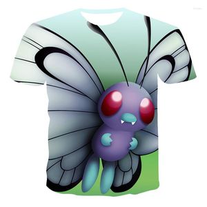 Herren T-Shirts Schmetterling Top T-Shirt Jungen Mädchen Kinder Modetrend Streetwear 3D-Druck 2023