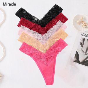 Women's Panties Women Sexy Thong Cotton Lace Tangas Seamless For G-string Soft String Mujer Female Underwear Woman