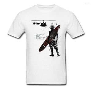 メンズTシャツクールメンズTシャツチャーリードントサーフ男性シャツDプリントトップカルトゲームTEESミリタリーラバーカスタムストリートウェアギフトTシャツ