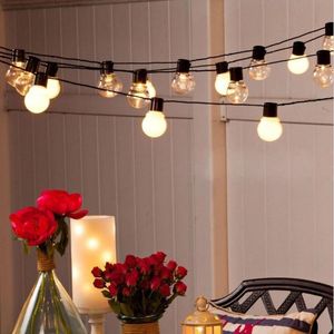 Strings Solar LED Light Outdoor Street Garland Sunlight G50 Bulb Garden Lights Christmas Fairy Decoration Lampled