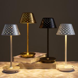 Table Lamps Rechargeable Lamp Restaurant El Bedside USB Desk Cordless Portable Reading Bar Decor For Living RoomTable