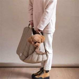 Transportadores suprimentos para cães highend moda pet inverno quente portátil filhote de cachorro saco de assento saco de viagem saco tote adequado para gatos e cães pequenos