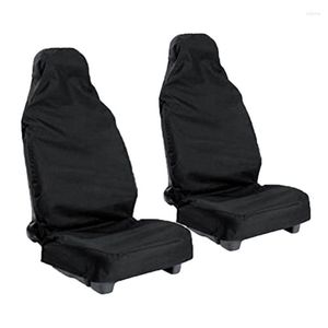 Capas de assento de carro Protetor frontal à prova d'água com sacola organizadora Acessório de interiores universal