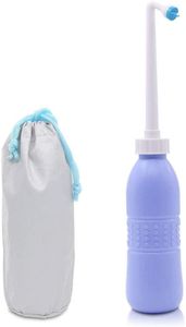 Wanny 650 ml duże przenośne butelka Shattaf Bidet ręczna podróżna toaleta shataf ręcznie spray woda woda różowa/niebieska
