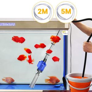 Strumenti 110/220V Elettrico Acquario Pulitore per Ghiaia Cambiatore Automatico di Acqua Estrattore di Fanghi Sabbia Rondella Pompa Filtro per Acquario