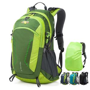 Ryggsäck förpackningar 40L utomhusvandring ryggsäck lättvikt vandring väska kvinnor män reser camping dagpack stor kapacitet ryggsäck med regntäcke j230502