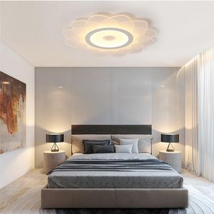 Luzes de teto 2023 Controle remoto Flor Flor Lamp Bedroom Sala de jantar Vivendo Ultra-Fhin Decoration Lighitin