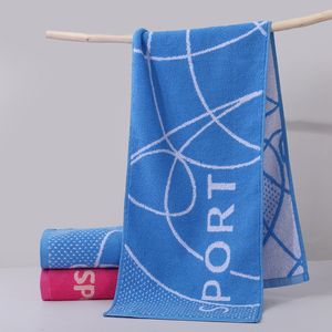 Toalha pura de algodão ao ar livre de algodão puro absorvente 25 * 110 Primavera/verão Golf Sports Fitness 140g Sweat Absorve Towel Sports Sports