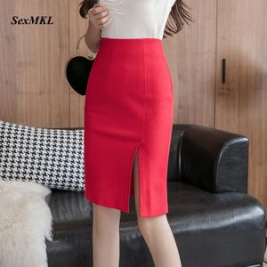 Dresses Oversized Red Skirts Women 2022 Summer Korean Fashion High Waist Pencil Skirt Office Sexy Ladies Clothes Bodycon Black Skirt