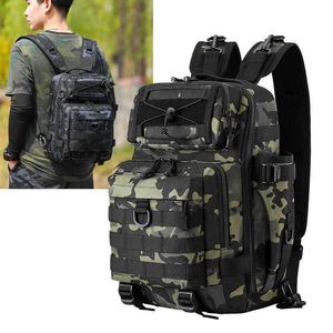 Backpacking Packs Camping Tactical Rackpack Nylon Camouflage Bags Män stora armé vandringsväska manlig rese militär ryggsäck utomhussport x392g J230502